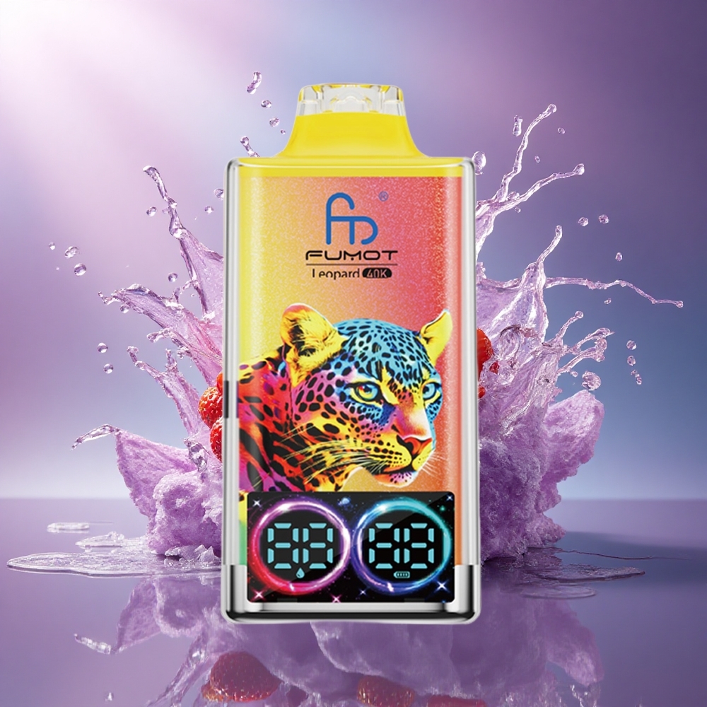 Fumot Leopard 40K Puffs Morango Gelo com 5 Nicotina e 700mAh
