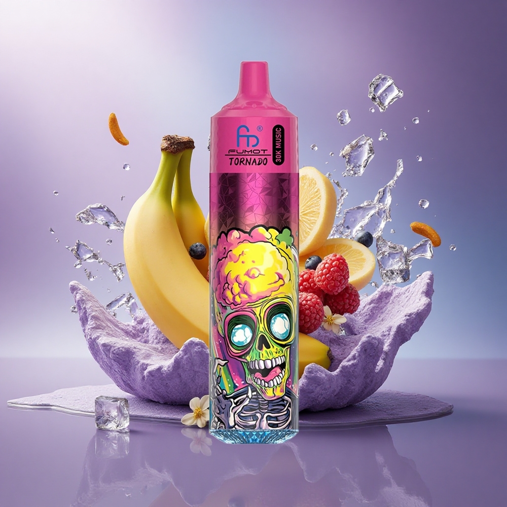 Fumot Randm Tornado 30000 Puffs Banana Gelo com 30mL e 5 nicotina