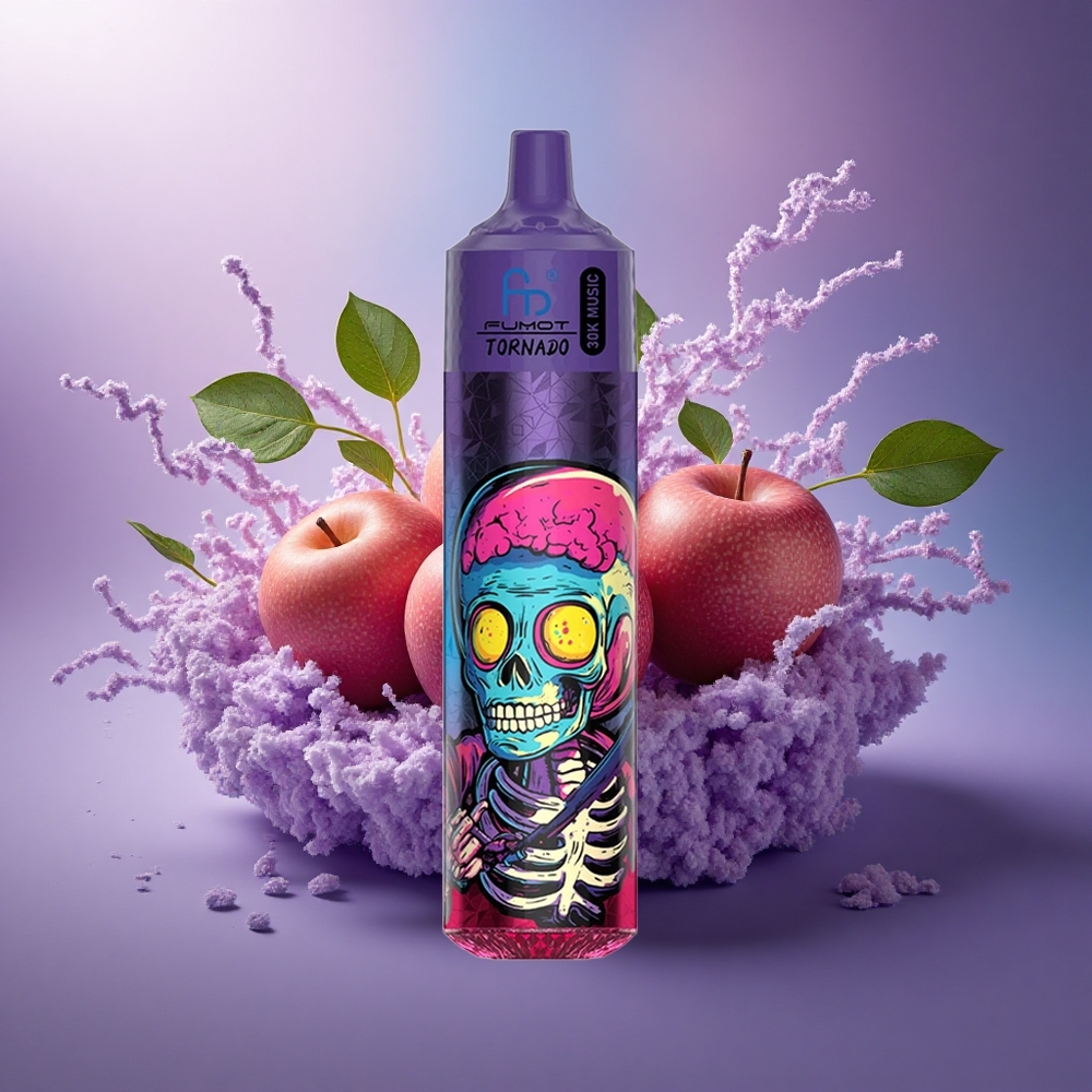 Fumot Randm Tornado 30000 Puffs Maçã Tripla com 30mL e 5 de Nicotina