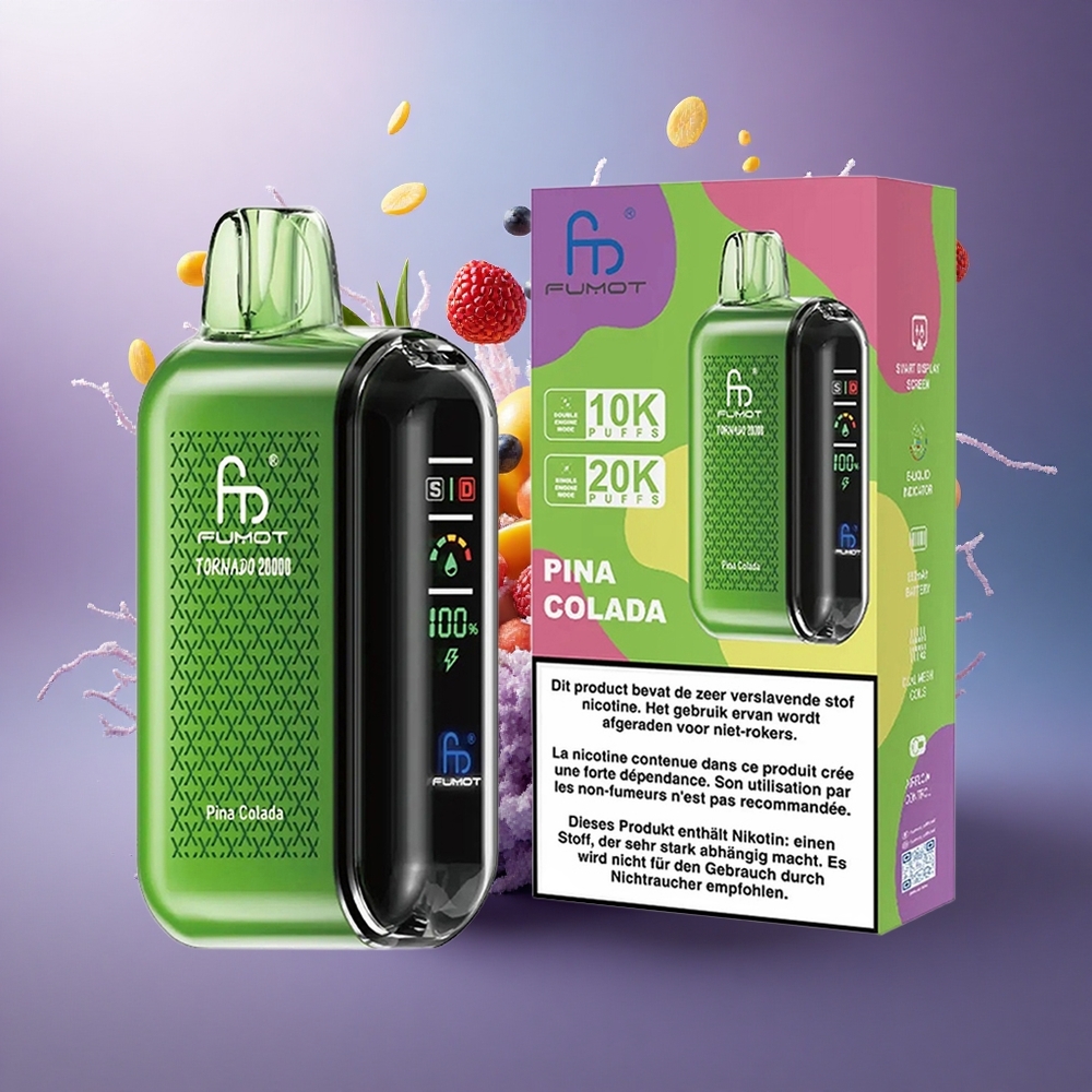 Fumot Tornado 20000 Puffs Piña Colada Dual Mesh 20ml 850mAh