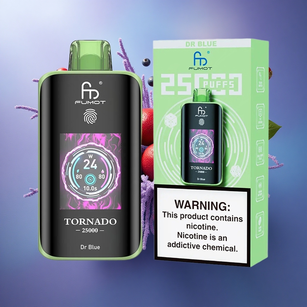 Fumot Tornado 25000 Puffs Dr Azul Tela HD 700mAh 20ml