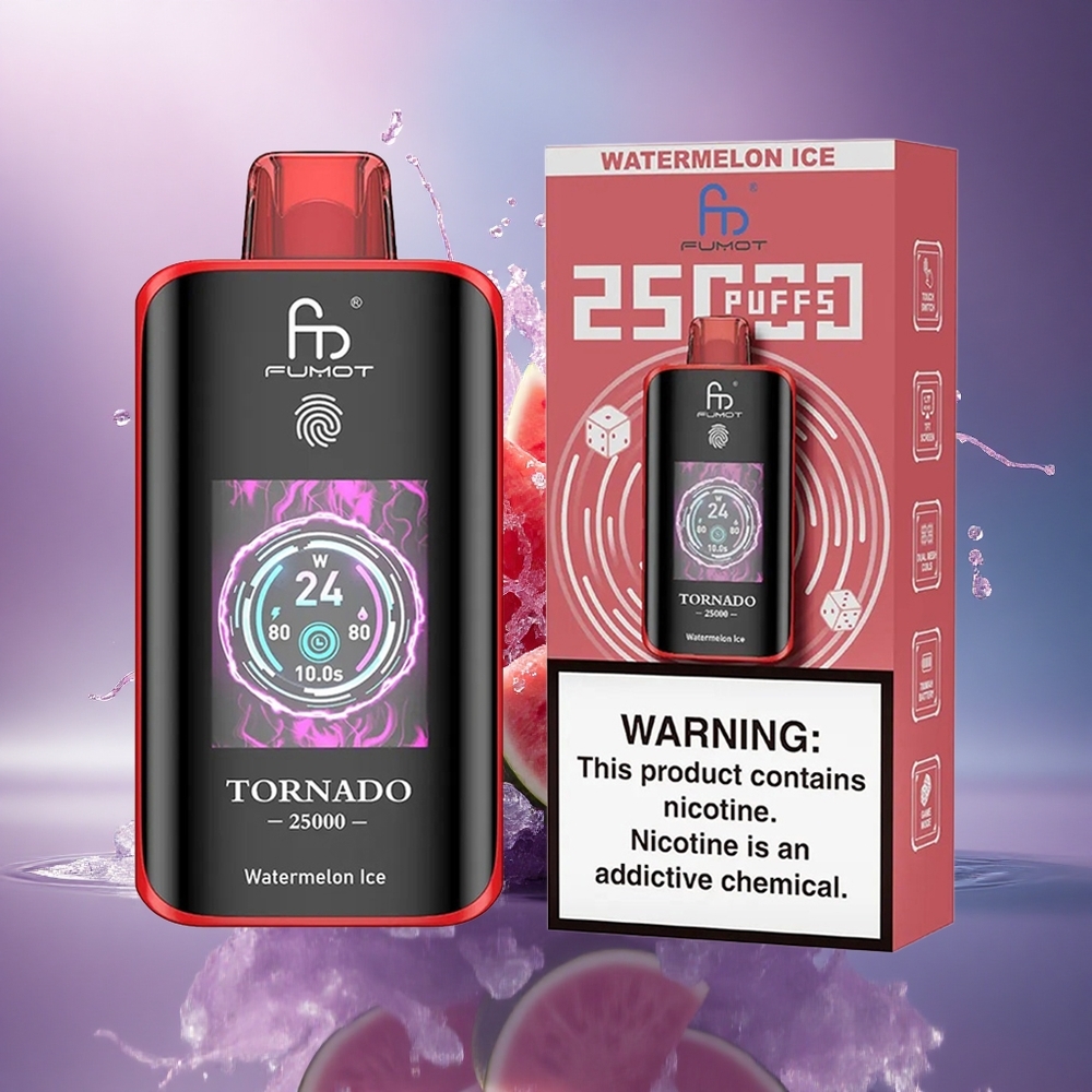 Fumot Tornado 25000 Puffs Melancia Gelo 700mAh 20ml 5 Nicotina