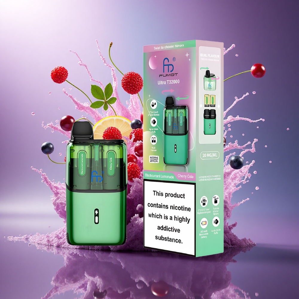 Fumot Ultra T32000 Puffs Groselha Limonada - Cereja Cola com 20mg de Nicotina e 800mAh