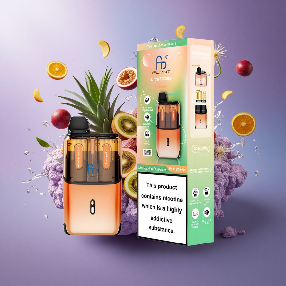 Fumot Ultra T32000 Puffs Kiwi Maracujá Goiaba - Abacaxi Gelo com 24ml e 20mg Nicotina