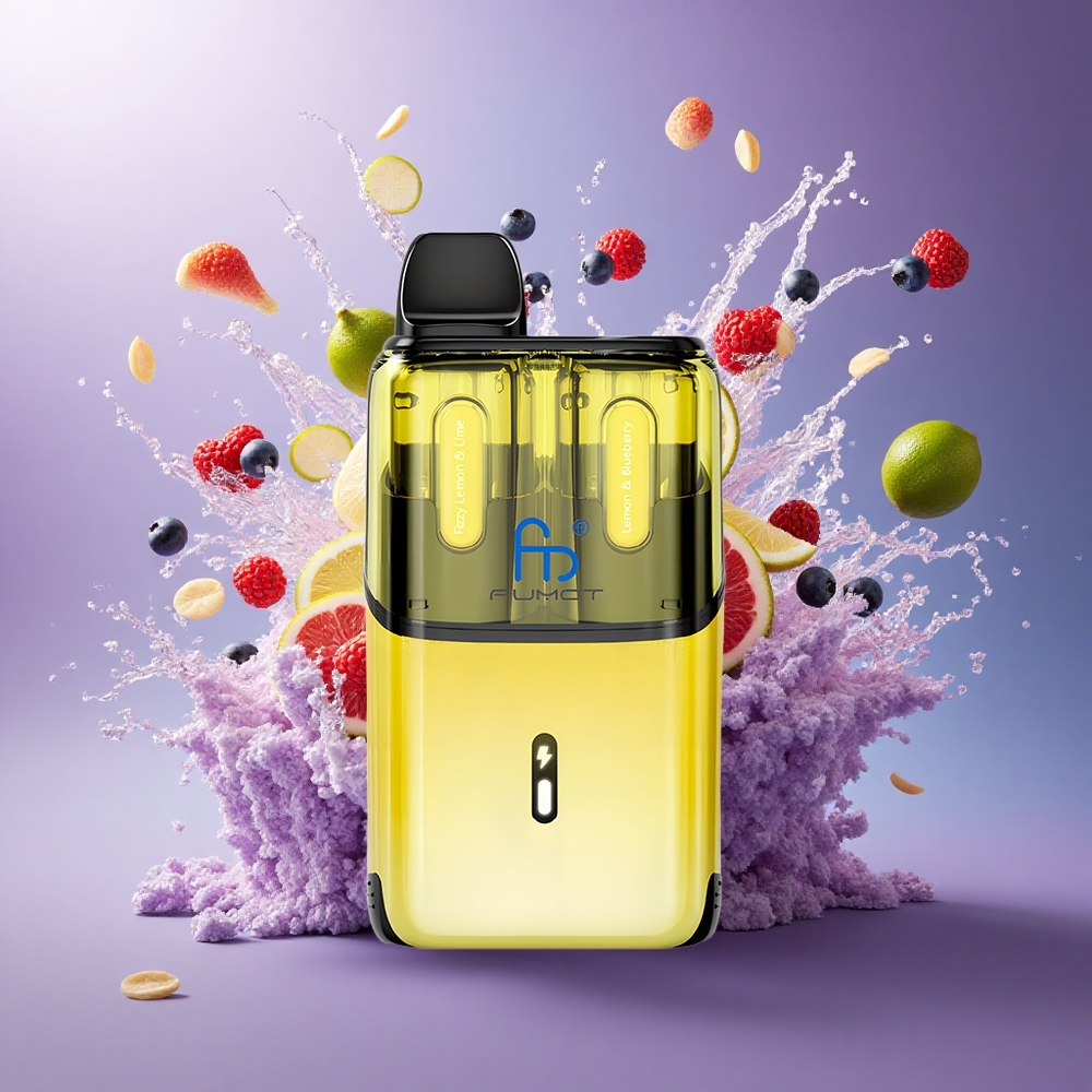 Fumot Ultra T32000 Puffs Limão  Mirtilo Efervescente com 20mg de Nicotina e 800mAh