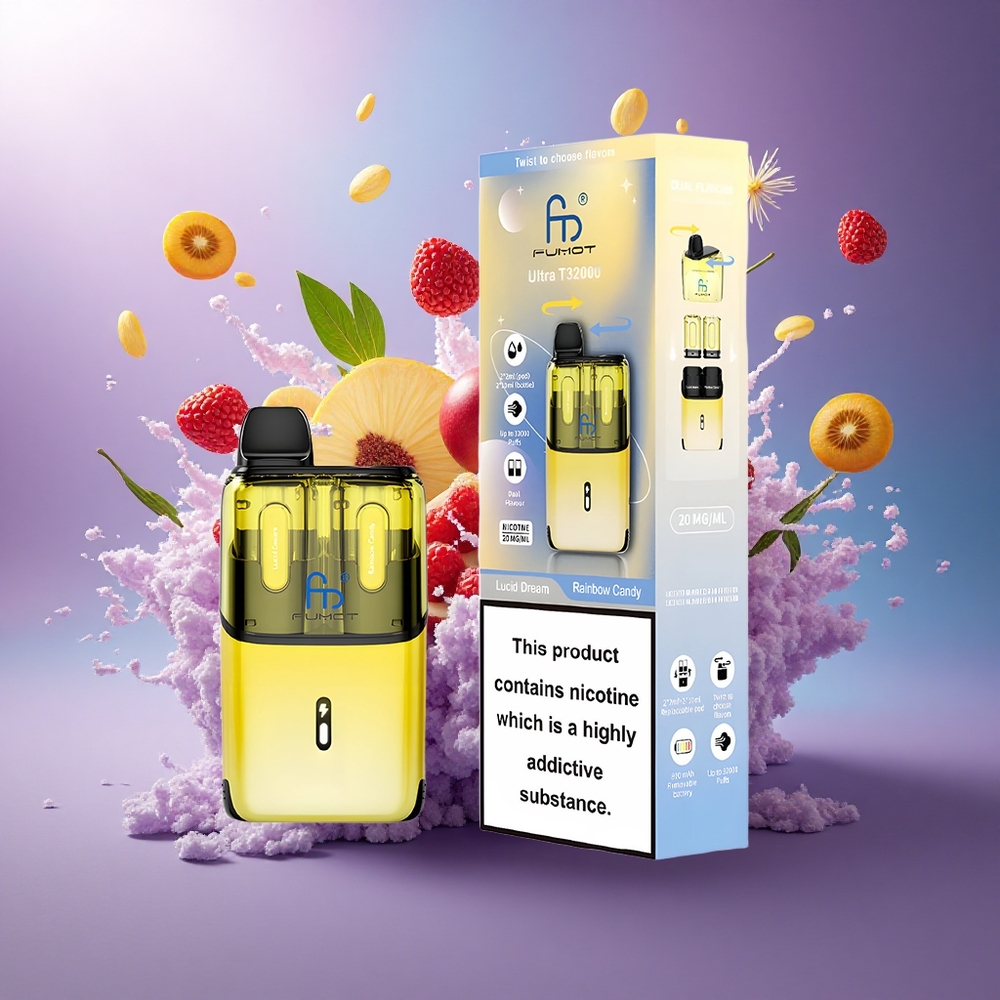 Fumot Ultra T32000 Puffs Sonho Lúcido - Doce Arco-Íris com 20mg de Nicotina e 800mAh