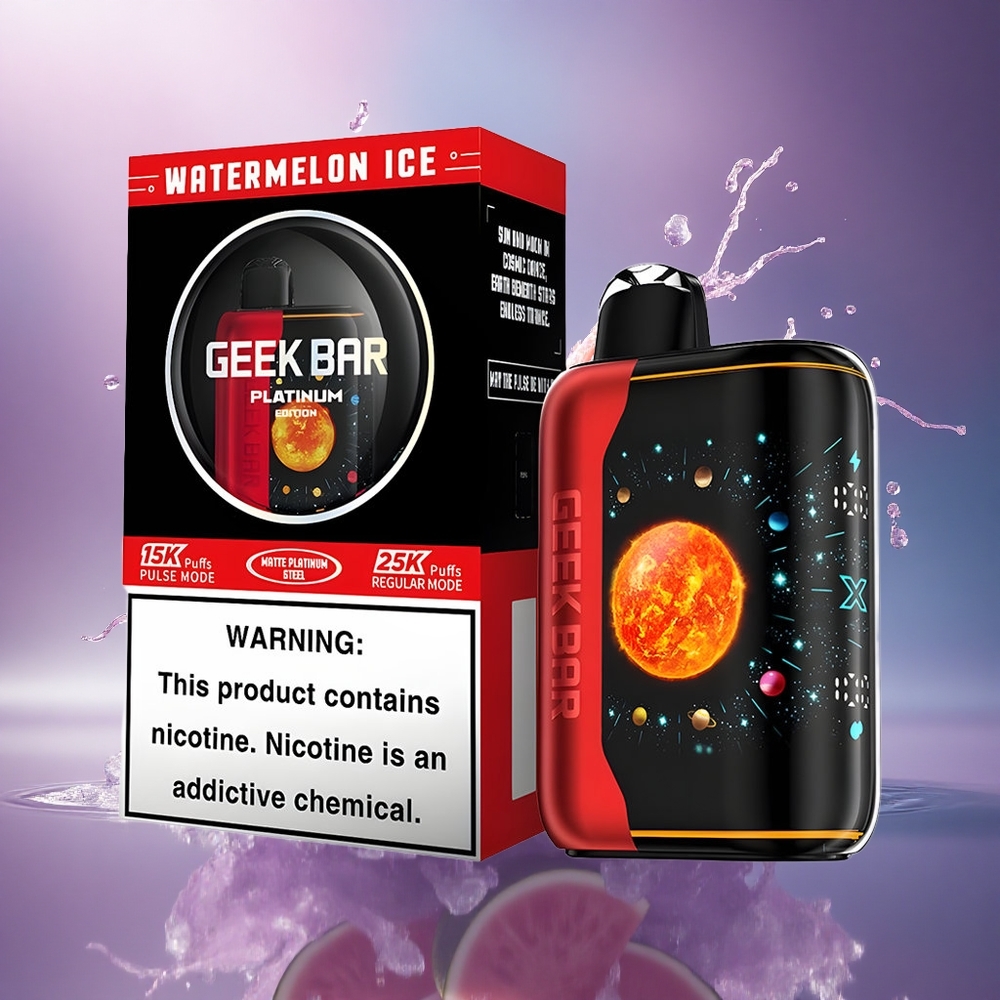 GEEK BAR Platinum Edition 25000 Puffs Melancia Gelo 20mL 2 nicotina