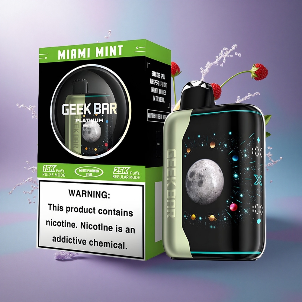 GEEK BAR Platinum Edition 25000 Puffs Miami Mint 20mL 2 Nicotina