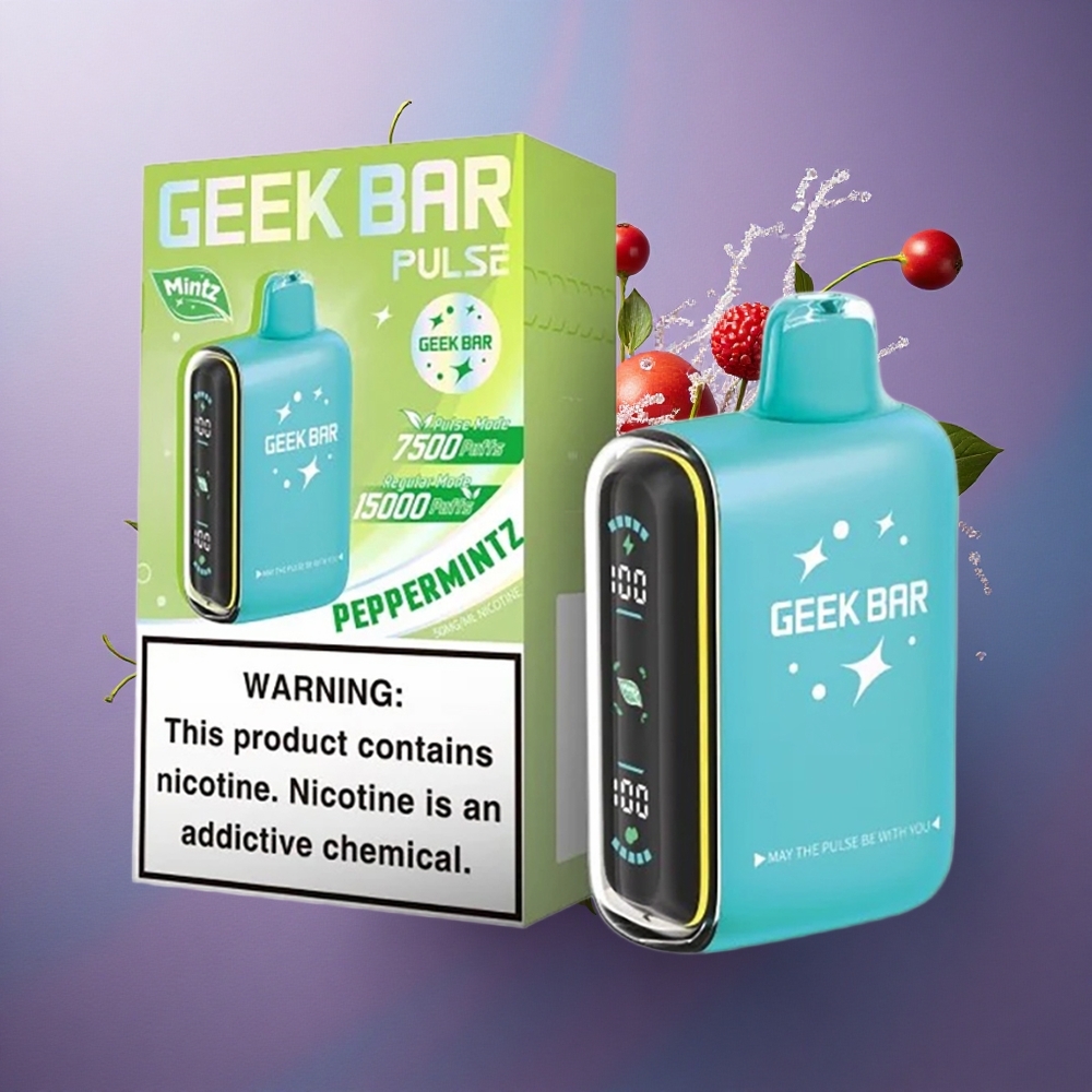 GEEK BAR Pulse 15000 Puffs Edição Mintz com Nicotina a 5 e Bateria de 650 mAh