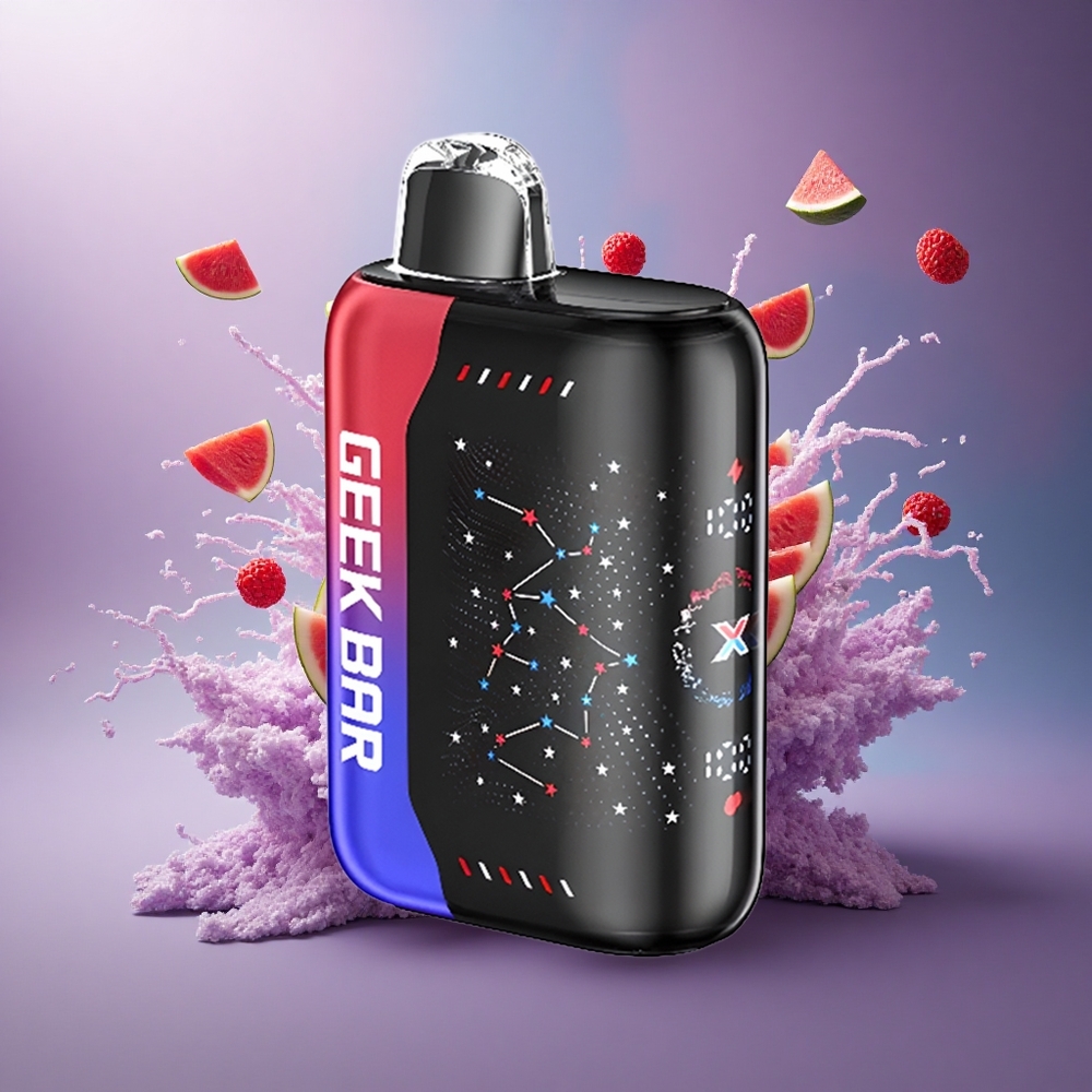 GEEK BAR Pulse X 25000 Puffs Edição Patriota com Tela Curva 3D e Nicotina 0-5