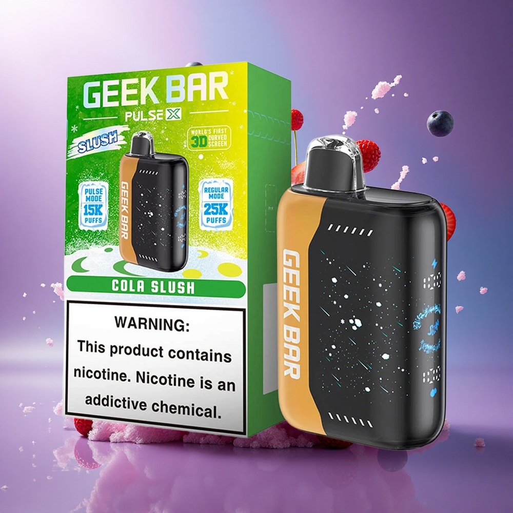 GEEK BAR Pulse X 25000 Puffs Edição Slush com Nicotina 0-5 e Tela Curva 3D