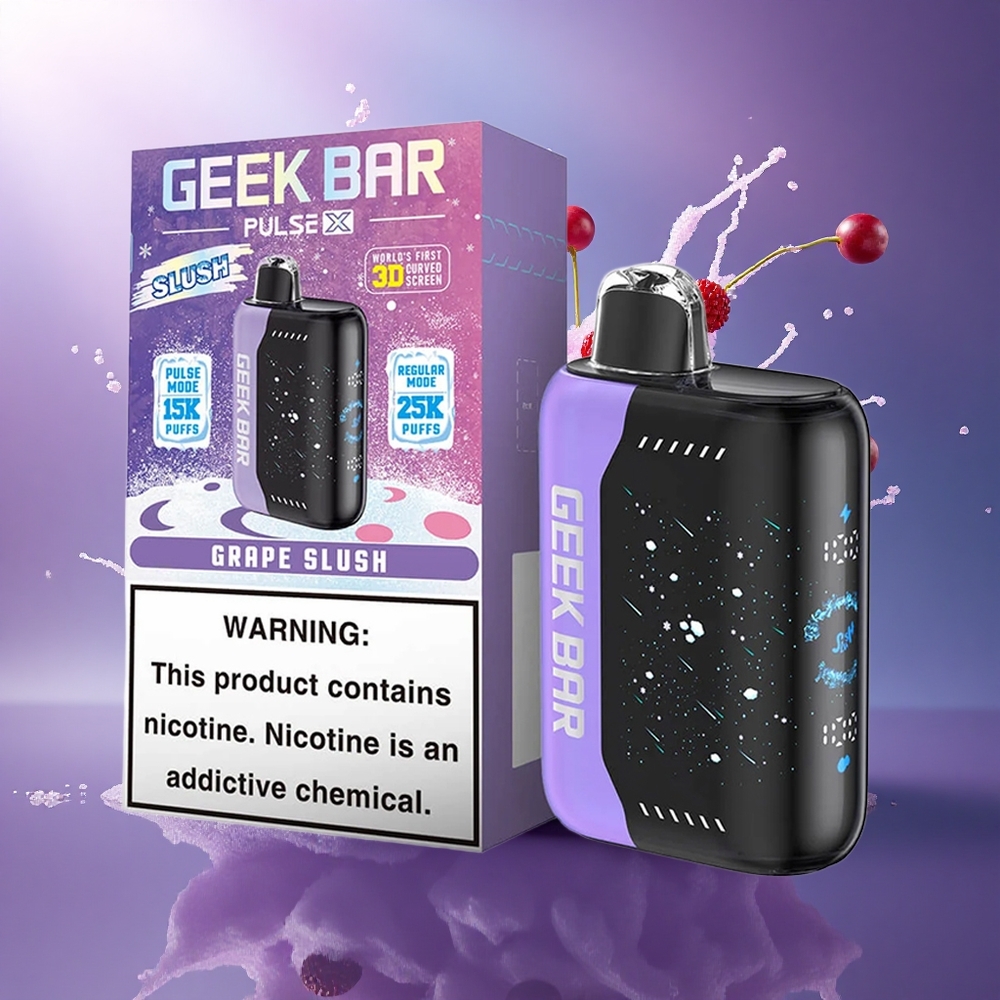 GEEK BAR Pulse X 25000 Puffs Edição Slush com Nicotina 0-5 e Tela Curva 3D