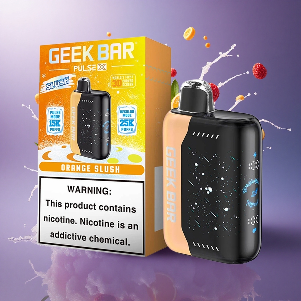 GEEK BAR Pulse X 25000 Puffs Edição Slush com Nicotina 0-5 e Tela Curva 3D