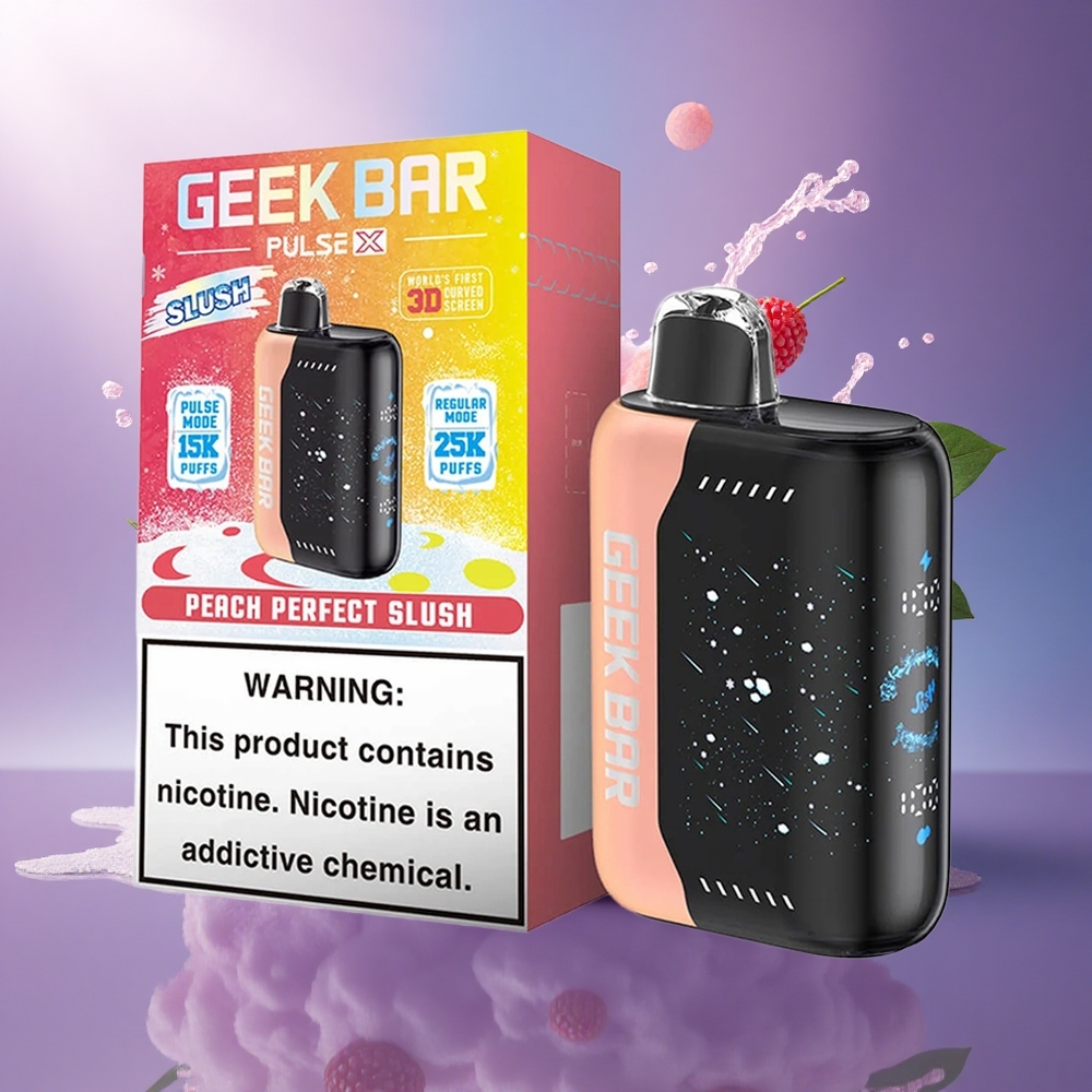 GEEK BAR Pulse X 25000 Puffs Edição Slush com Nicotina 0-5 e Tela Curva 3D