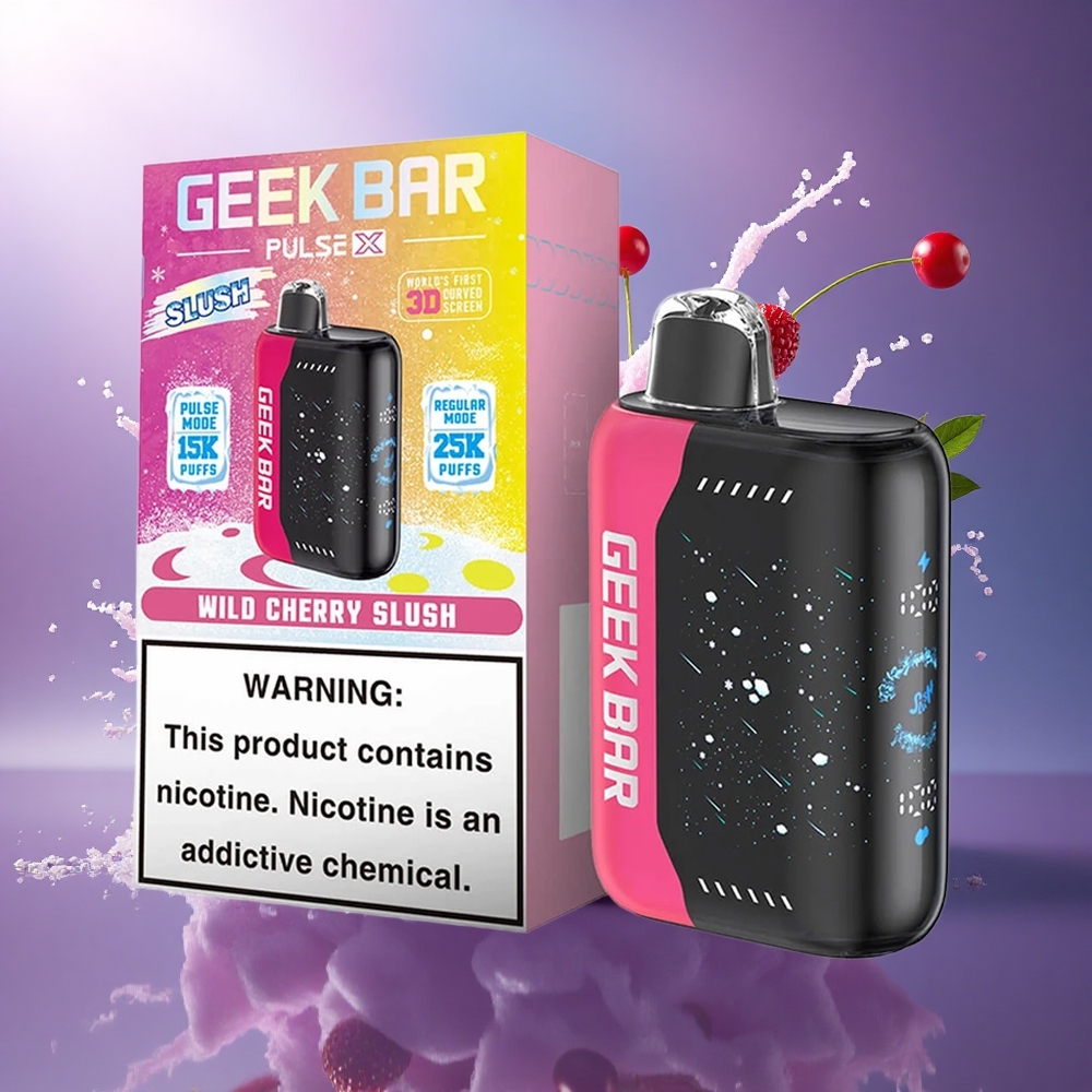 GEEK BAR Pulse X 25000 Puffs Edição Slush com Nicotina 0-5 e Tela Curva 3D