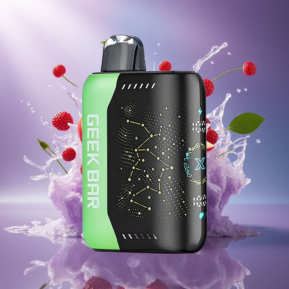 GEEK BAR Pulse X 25000 Puffs Sem Nicotina com Tela Curva 3D e USB Tipo-C