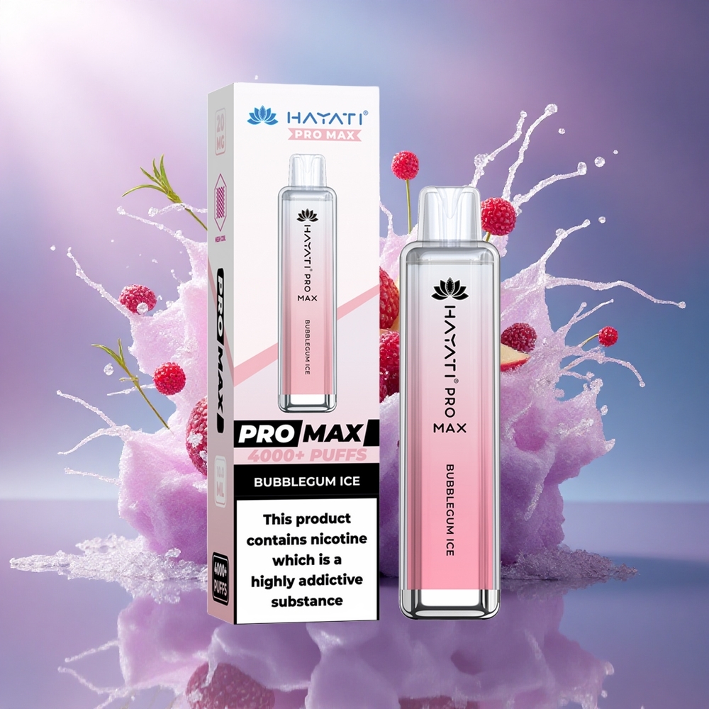 Hayati Pro Max 4000 Puffs Goma de Mascar Gelado com 5 Nicotina e 1400mAh