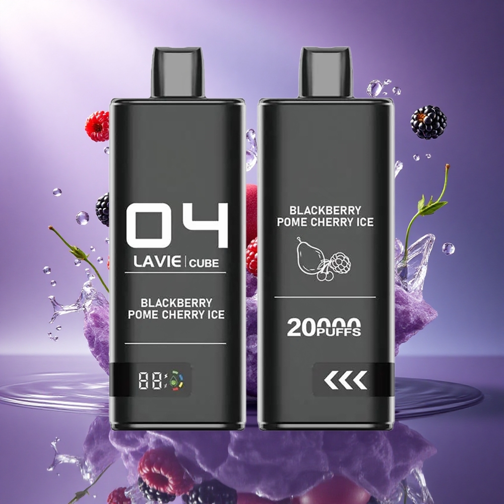 Lavie Cube 20000 Puffs Blackberry Pome Cherry Ice 28ML 5 Nicotine 600mAh