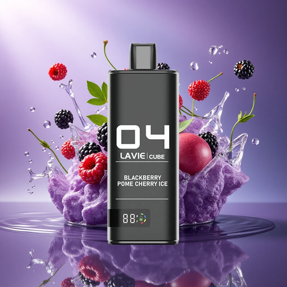 Lavie Cube 20000 Puffs Blackberry Pome Cherry Ice 28ML 5 Nicotine 600mAh