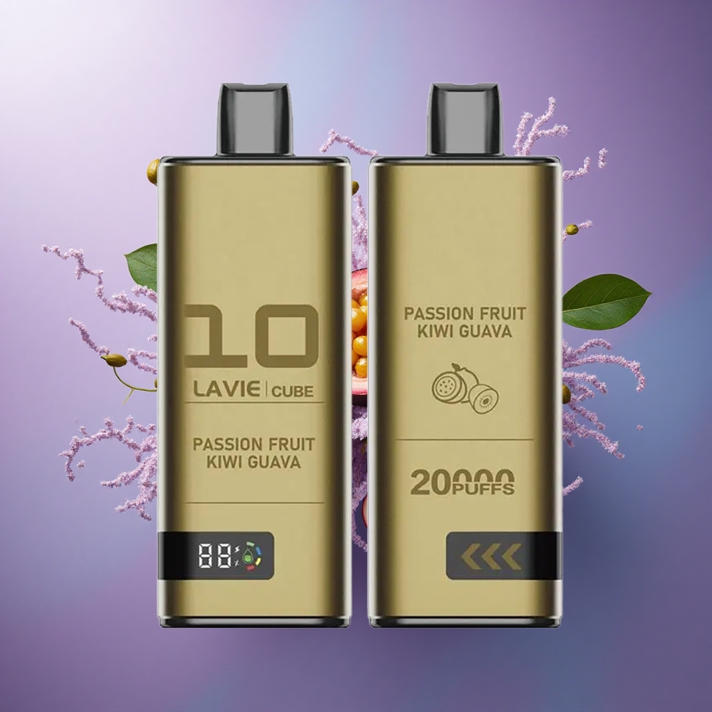 Lavie Cube 20000 Puffs Maracujá Kiwi Goiaba 28ML 5 Nicotina 600mAh