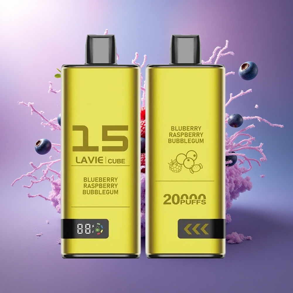 Lavie Cube 20000 Puffs Mirtilo Framboesa Chiclete 28ML 5 Nicotina