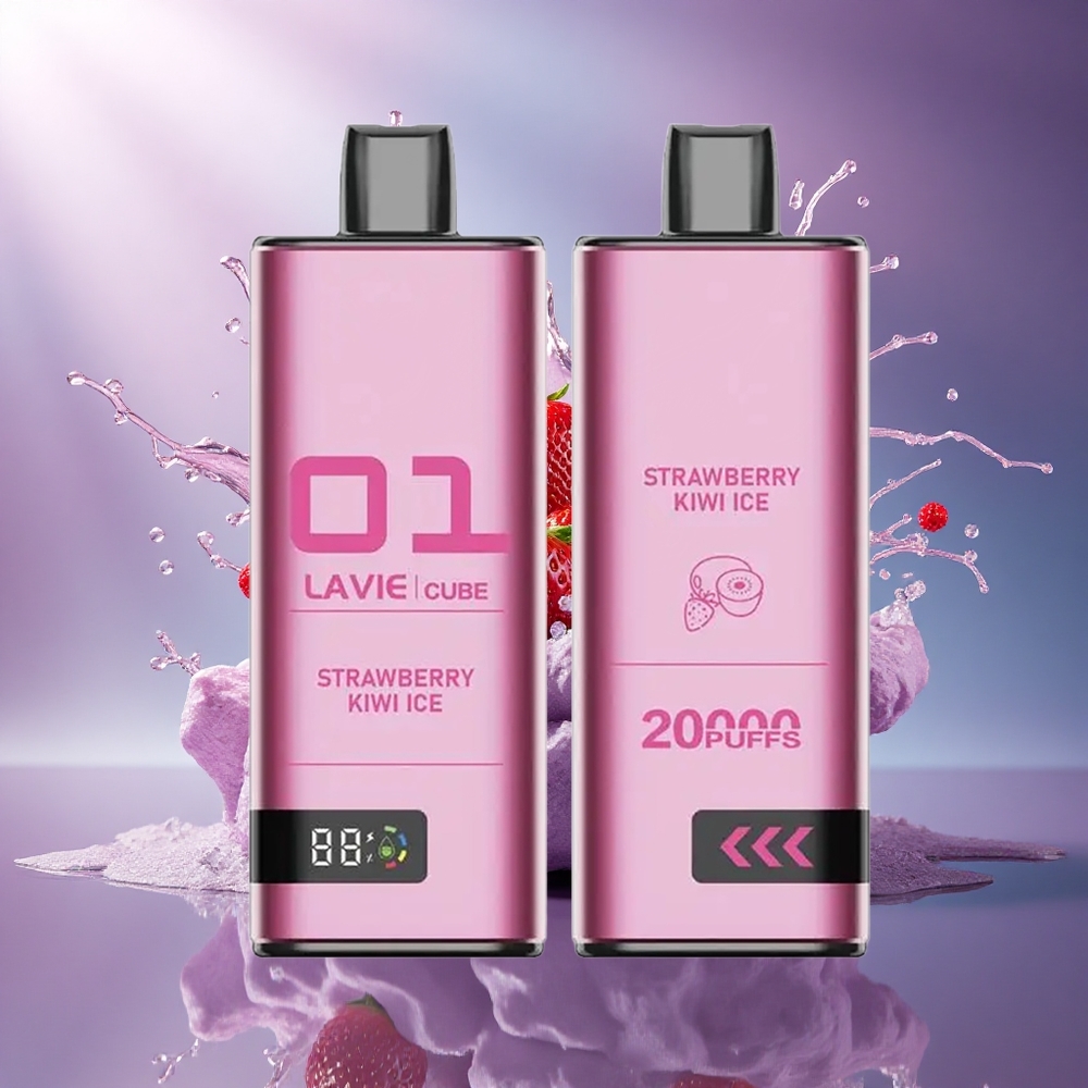 Lavie Cube 20000 Puffs Morango Kiwi Gelo 5 Nicotina 600mAh