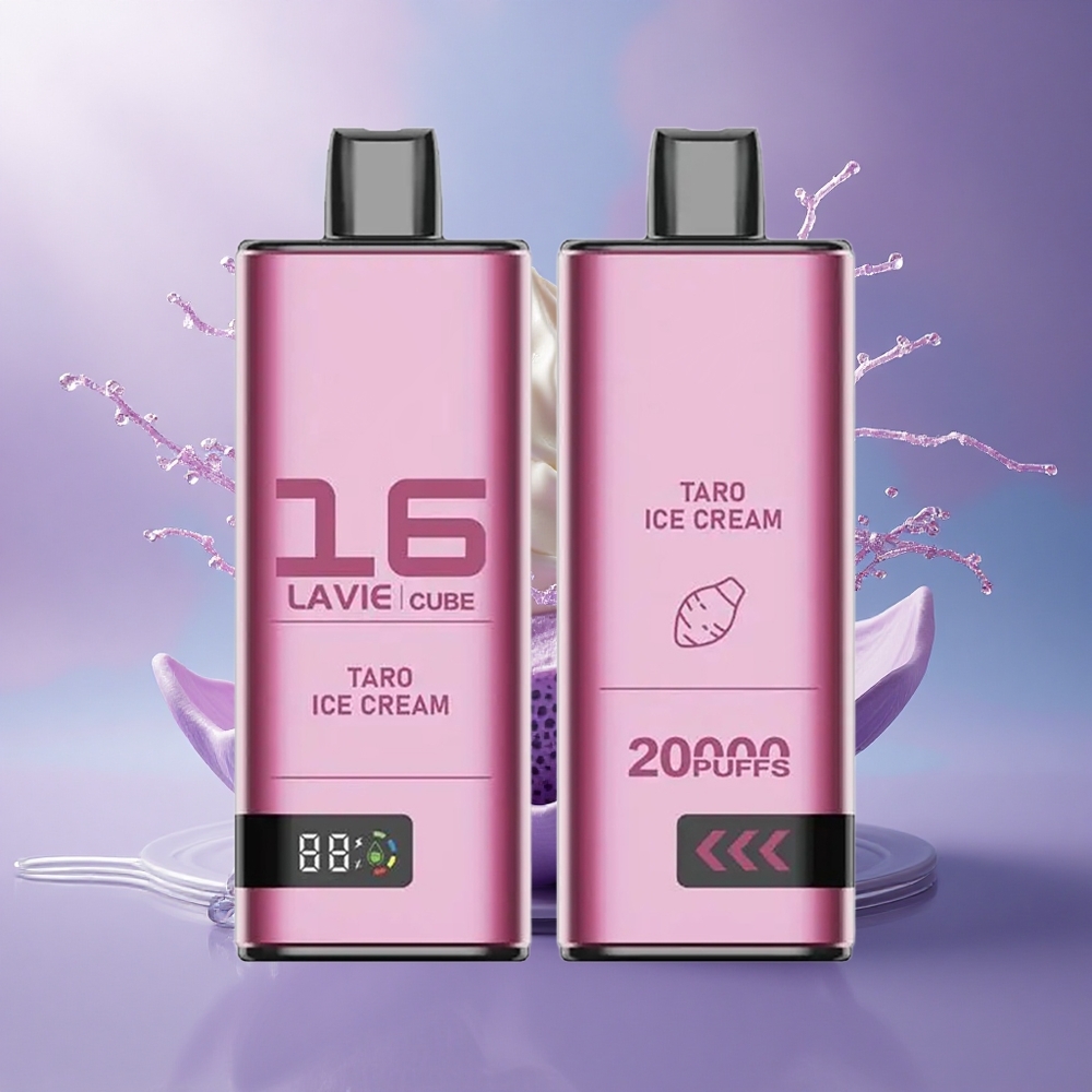 Lavie Cube 20000 Puffs Sorvete de Taro com Nicotina a 5 e 600mAh