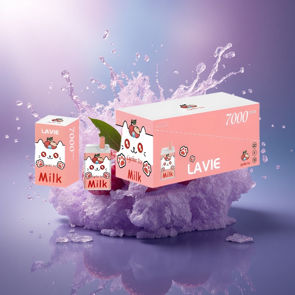 Lavie Milk 7000 Puffs Gelo de Lichia 16ML 5 Nicotina