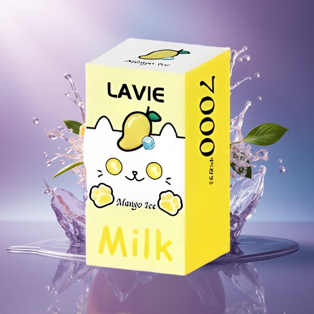 Lavie Milk 7000 Puffs Gelo de Manga 600mAh Tipo C Recarregável