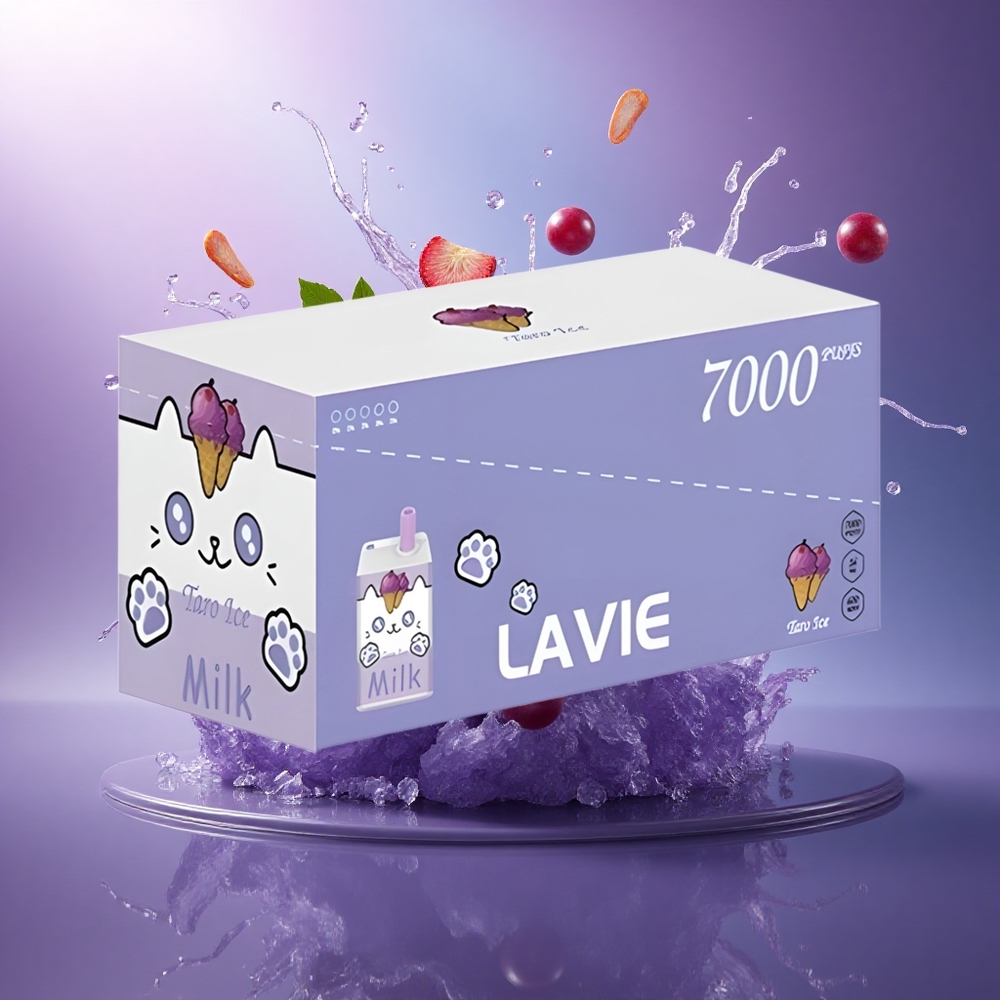 Lavie Milk 7000 Puffs Gelo de Uva 600mAh 16ML