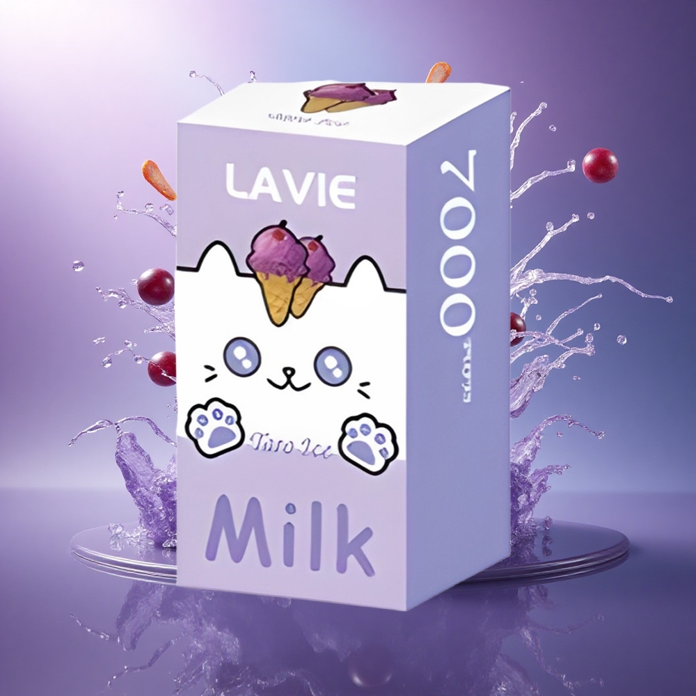Lavie Milk 7000 Puffs Gelo de Uva 600mAh 16ML