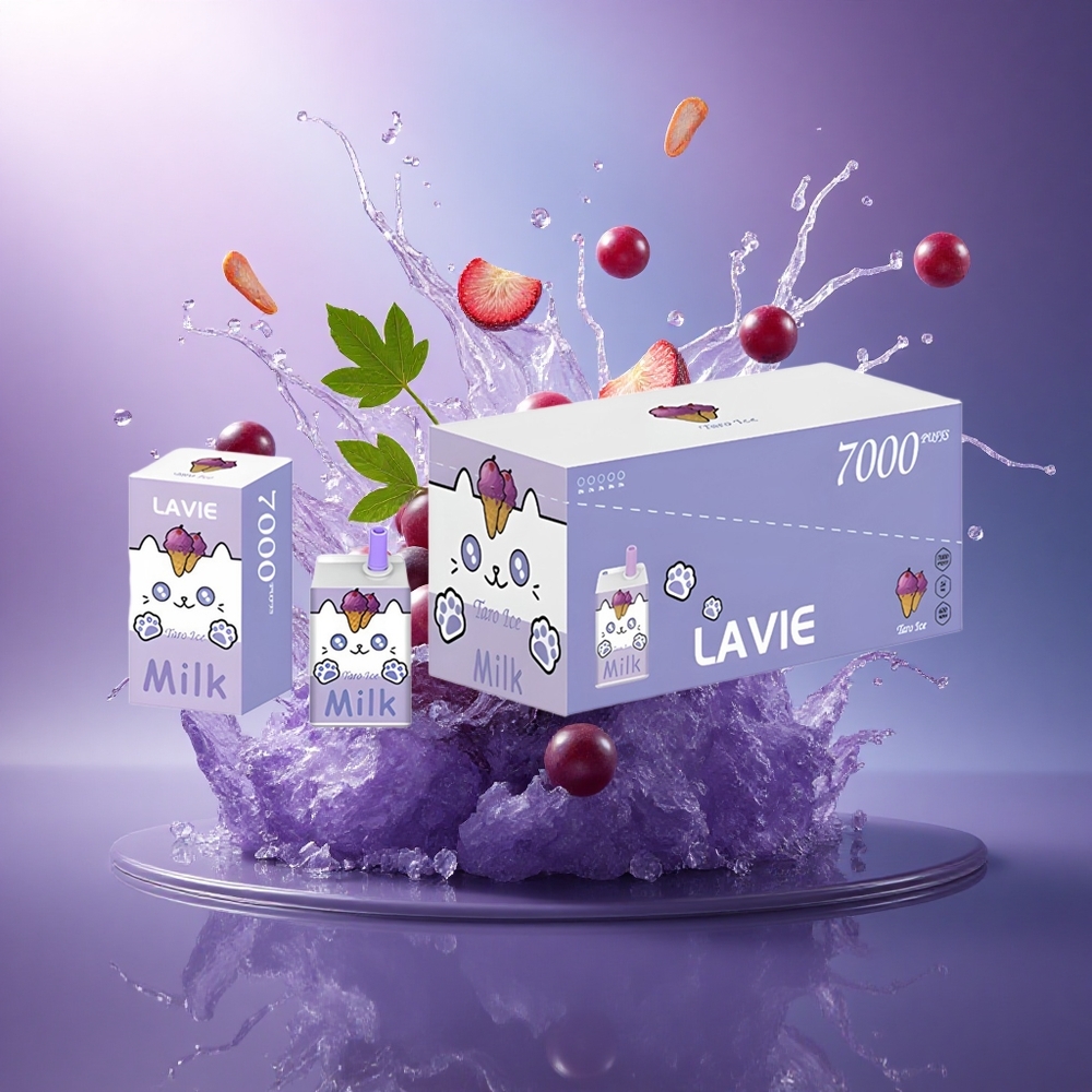 Lavie Milk 7000 Puffs Gelo de Uva 600mAh 16ML