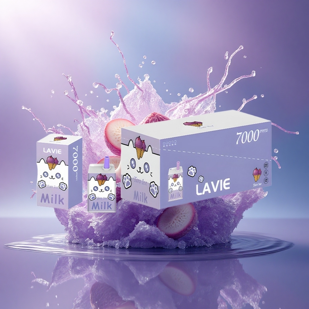 Lavie Milk 7000 Puffs Sorvete de Taro 600mAh