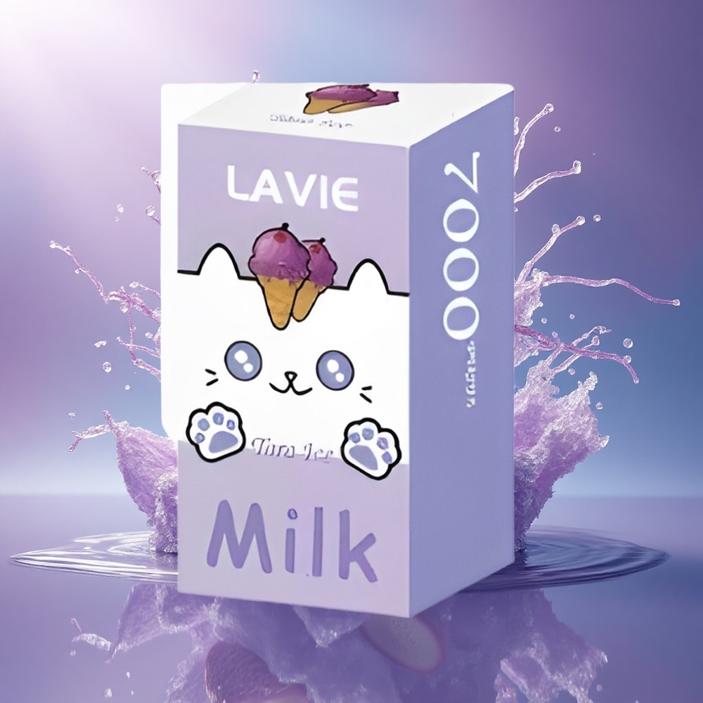 Lavie Milk 7000 Puffs Sorvete de Taro 600mAh