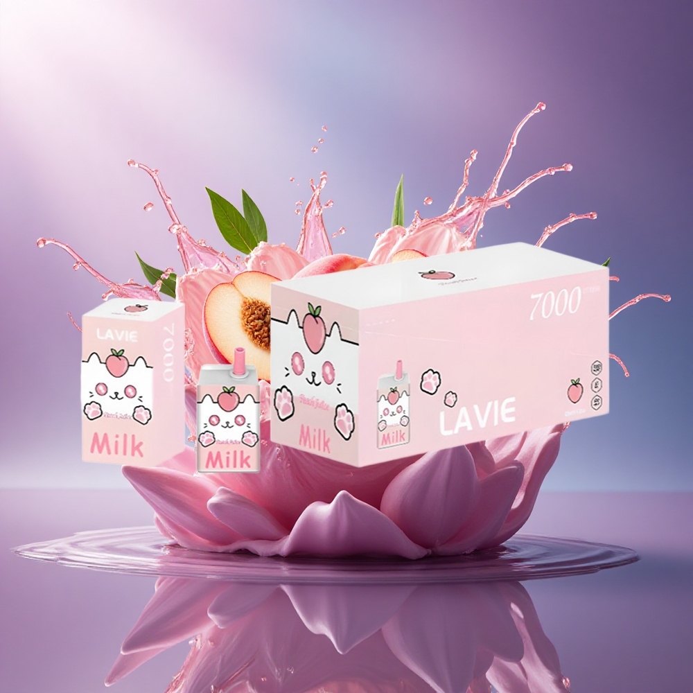 Lavie Milk 7000 Puffs Suco de Pêssego 16ML 600mAh