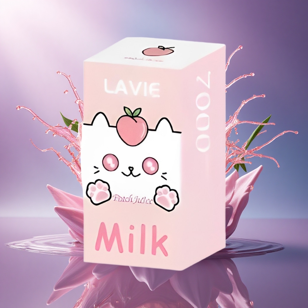 Lavie Milk 7000 Puffs Suco de Pêssego 16ML 600mAh