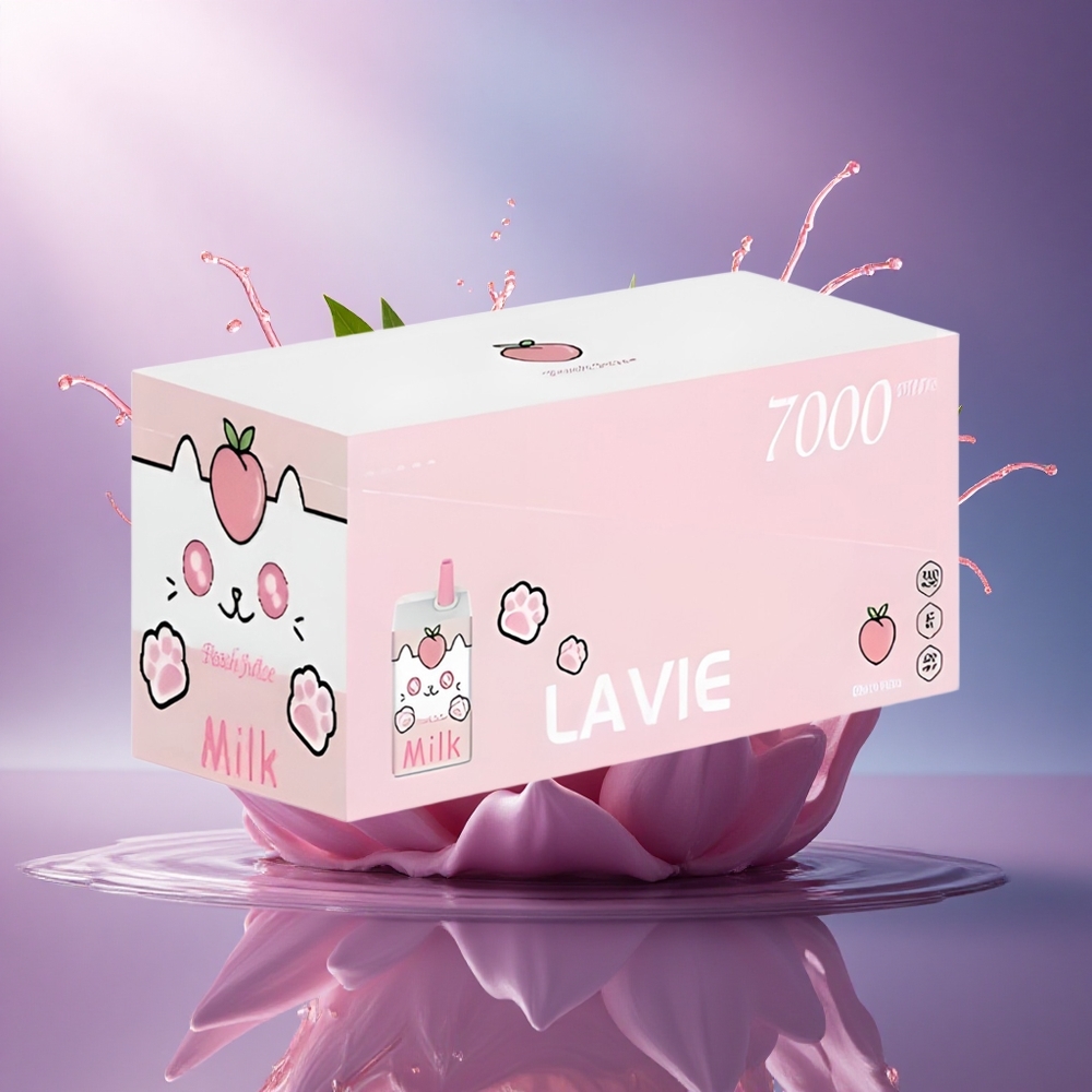 Lavie Milk 7000 Puffs Suco de Pêssego 16ML 600mAh