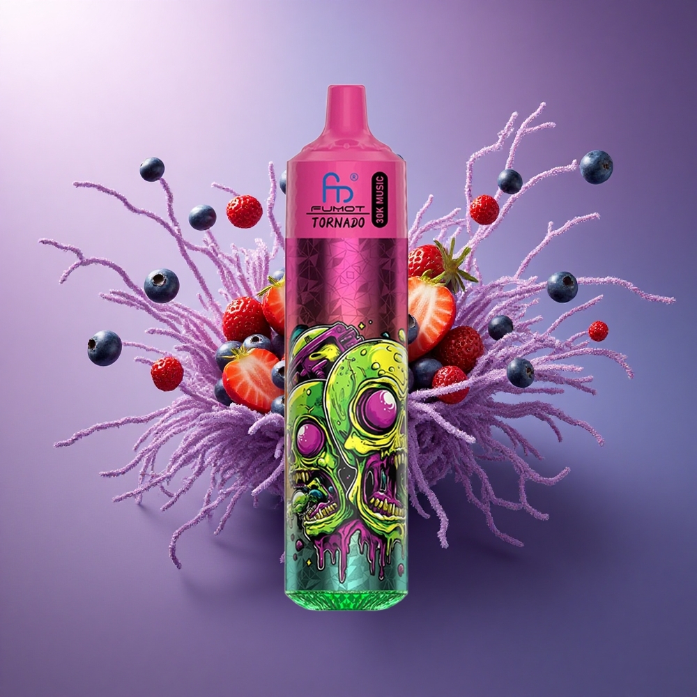 Fumot Randm Tornado 30000 Puffs Morango Mirtilo 30mL 5 Nicotina 600mAh