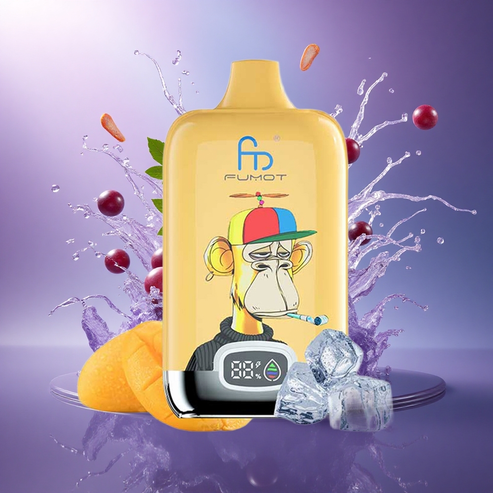 Fumot Tornado Digital Box 12000 Puffs Gelo de Uva 550mAh 20ml