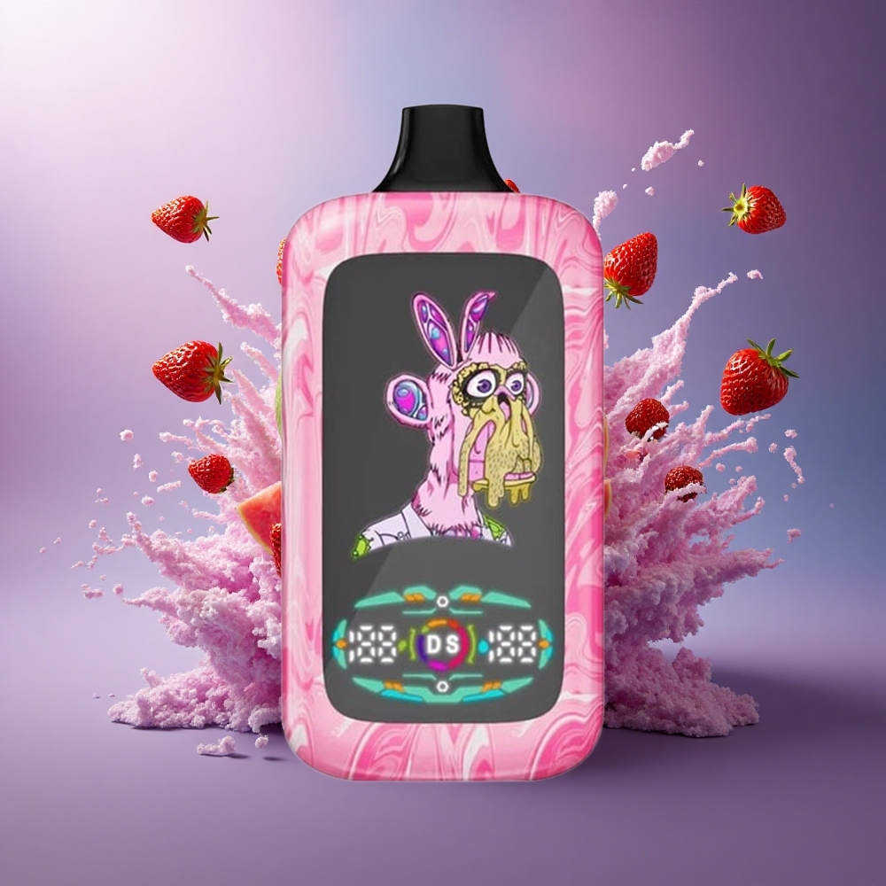 Fumot Digital Monkey 20000/40000 Puffs Morango Melancia Dual Mesh 5 Nicotina Tipo-C 850mAh