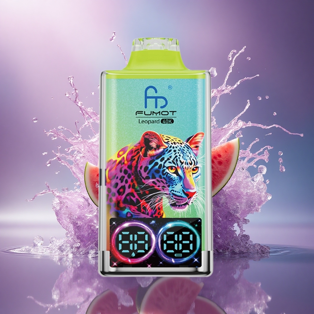 Fumot Leopard 40K Puffs Melancia Gelo 5 Nicotina Dual Mesh