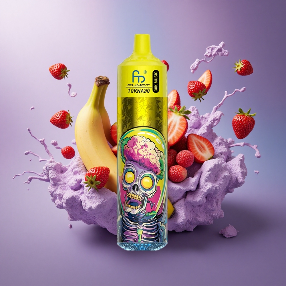 Fumot Randm Tornado 30000 Puffs Morango Banana 30mL 5 nicotina 600mAh