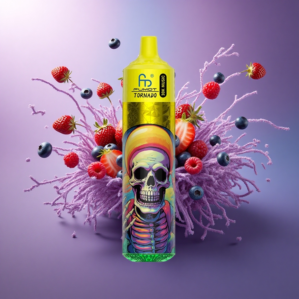 Fumot Randm Tornado 30000 Puffs Morango Mirtilo Framboesa com 30mL e 600mAh
