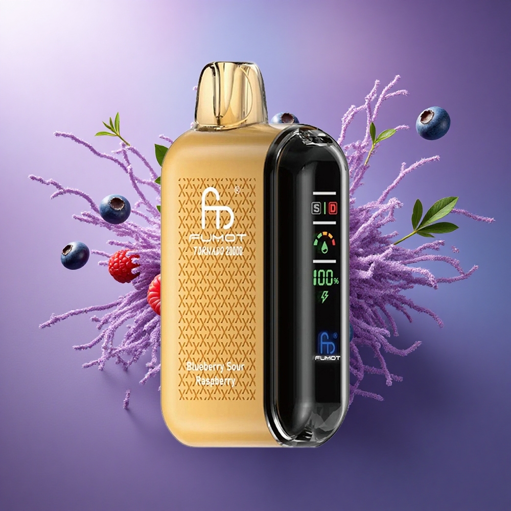 Fumot Tornado 20000 Puffs Mirtilo Azedo Framboesa com 20ml e 850mAh