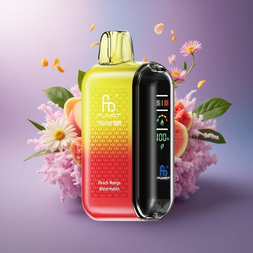 Fumot Tornado 20000 Puffs Pêssego Manga Melancia com 2 Nicotina e 850mAh