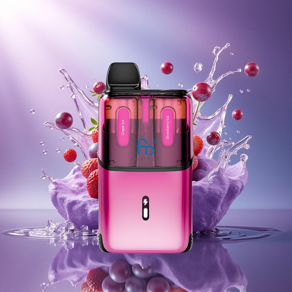 Fumot Ultra T32000 Puffs Gelado de Uva - Gelado de Morango com 20mg de Nicotina e 800mAh
