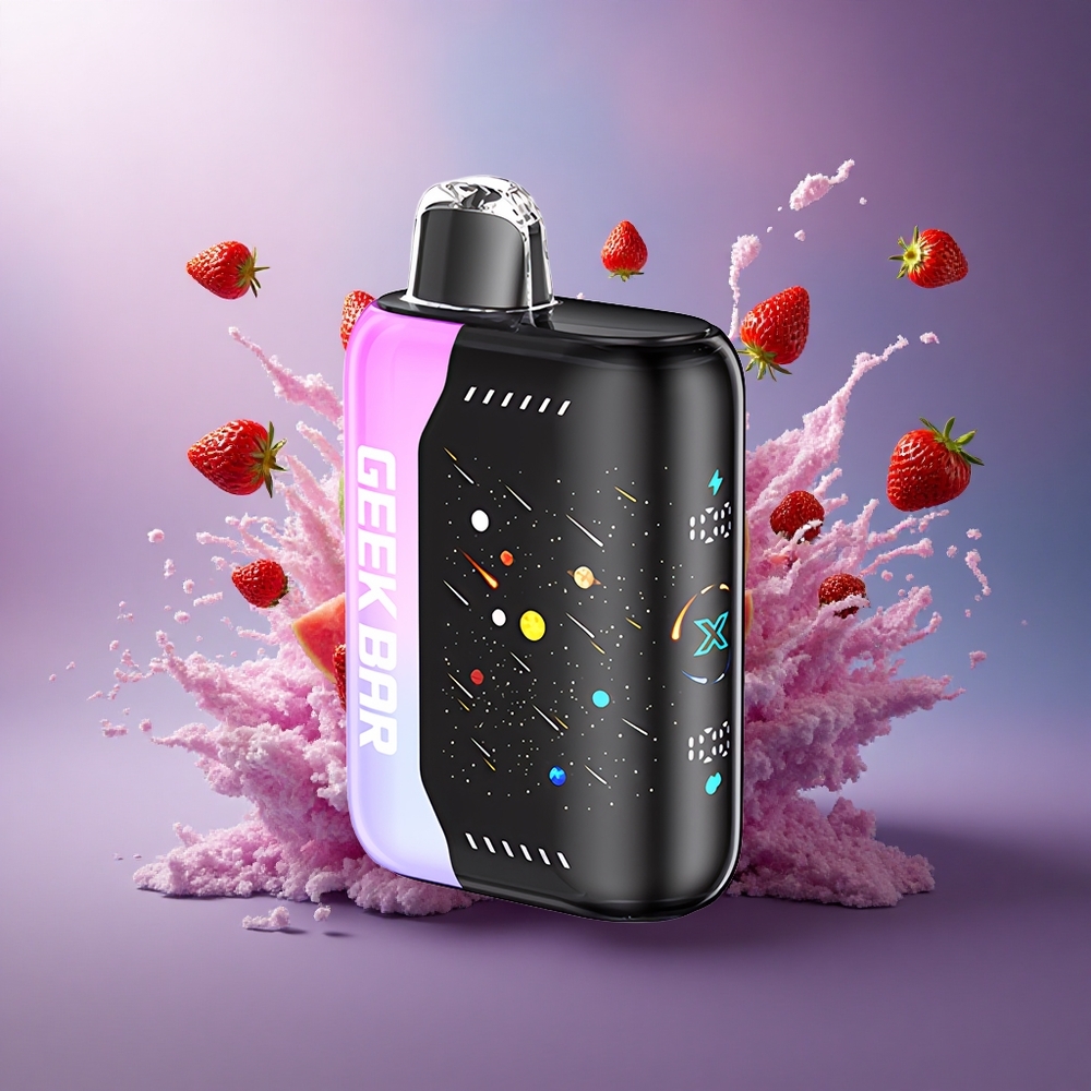 GEEK BAR Pulse X 42K Puffs Meteor Edition Morango Melancia Dual Mesh Coil 5 Nicotina 820mAh