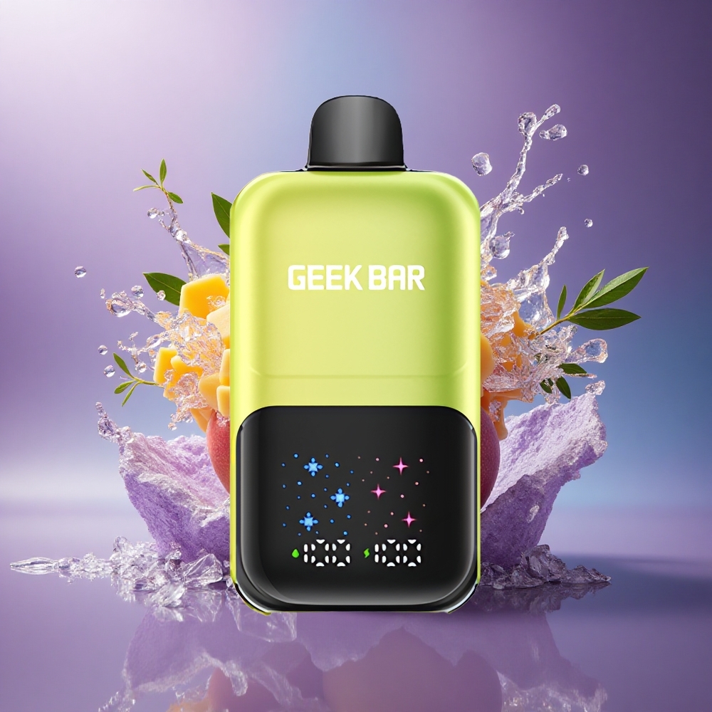 GEEK BAR 2GO 20ml 50000 Puffs Sorvete de Manga Mexicana com Tela Interativa e 5 Nicotina