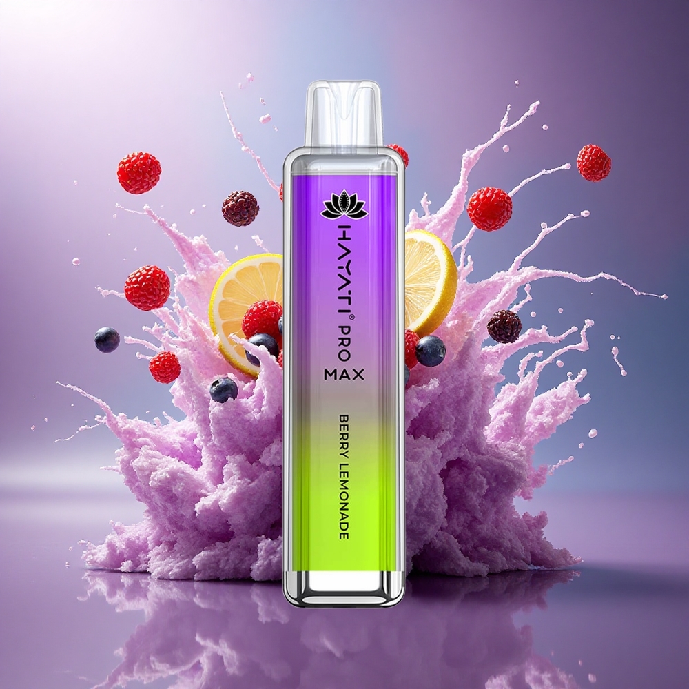Hayati Pro Max 4000 Puffs Limão com Frutas Vermelhas Recarregável 1400mAh