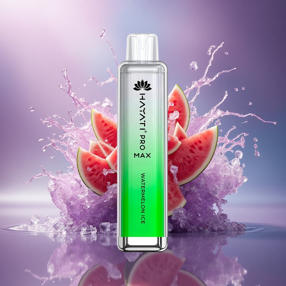 Hayati Pro Max 4000 Puffs Melancia Gelo com 5 Nicotina e Bateria 1400mAh